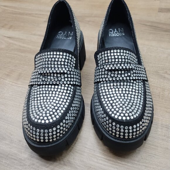 Madden NYC Women's Rhinestone Sparkle Loafer | Size 9 - Picture 6 of 8
